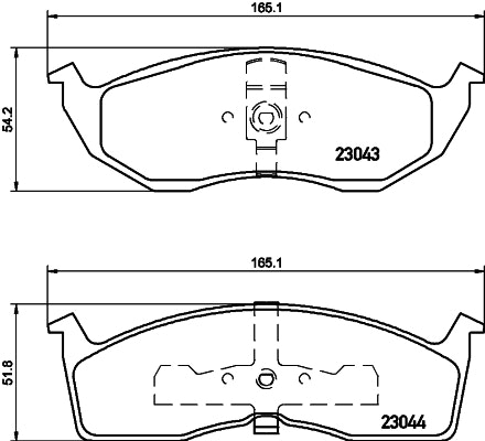 NF PARTS Комплект тормозных колодок, дисковый тормоз NF0007941